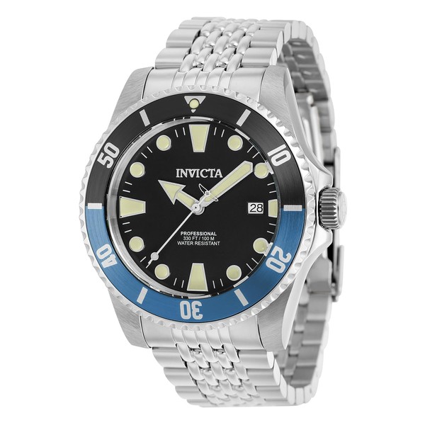 Invicta Pro Diver Men 44mm Stainless Steel Steel Black dial