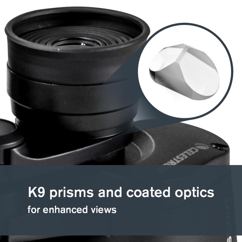 Celestron 72356 LandScout 7x35mm Water-Resistant Porro Prism Binoculars with Rubber