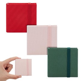 PLIGREAT 3 Pcs Mini Watercolor Sketchbook 2.4 x 2.4 Inch, 300g Portable Square Pure Color Small Watercolor Sketchbook 60 Pages Watercolor Textured Drawing Papers Travel Sketchbook Art Sketch Book