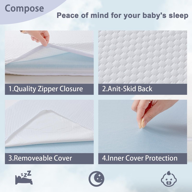 Lisara Pack and Play Mattress, 38 x 26 Pack N