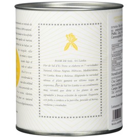 Gusto Mundial Flor de Sal d'Es Trenc Sri Lanka Salt 150g | Untreated Sea Salt from Mallorca | With Coriander, Turmeric, Chili and Pepper