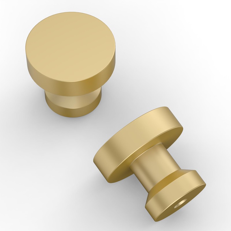 Amerdeco UK0066 Pack of 10 Furniture Knobs Cabinet Knobs Brushed