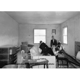 1st on TV Nuclear Bomb Test PHOTO Duck & Cover Atomic Blast Dummies After Blast