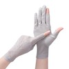 Tidyworm Women's UV Protection Gloves, Fingerless, Anti-slip, Smartphone Compatible, Short
