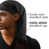 Titan Mesh Dreadlock Cap - Open Back Black 1PC, Shower
