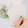 Chisafly Alphabet Small Initial Gold Nail Stickers Block Script Silver