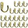 Gutapo Coffee Cup Hooks 20pcs Polished Brass Hooks Door Wall