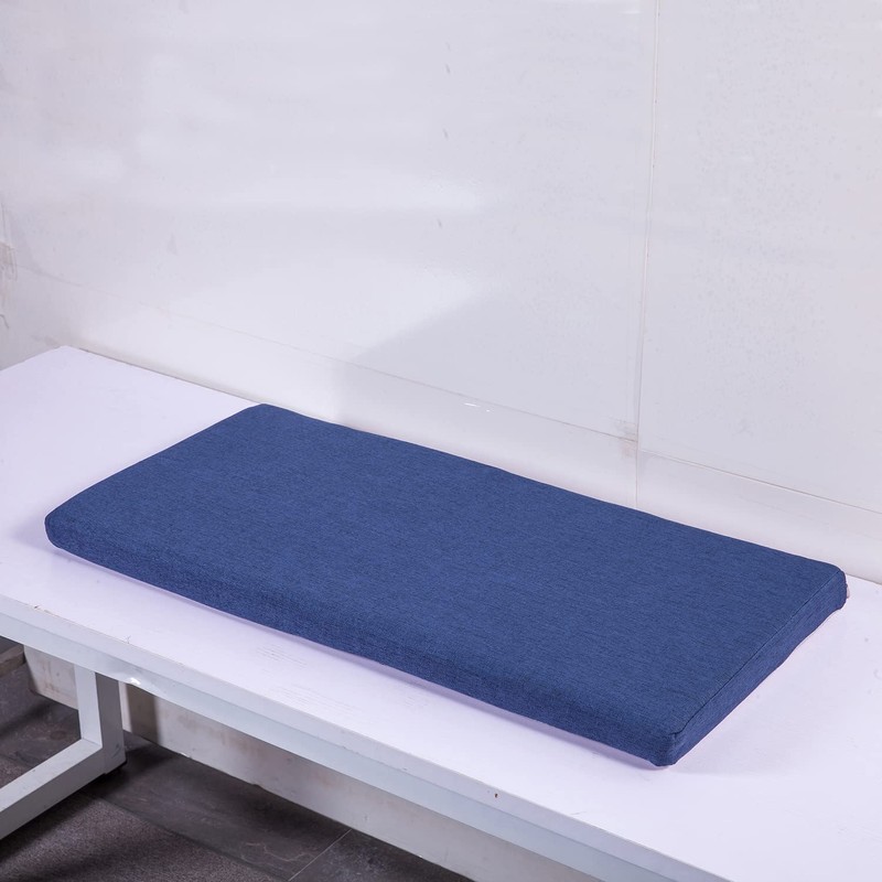 Piano Bench Cushions with Ties Non Slip Memory Foam for