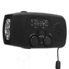 Solar Hand Crank Radio AM FM WB Weather Warning USB