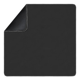 LERYG Square Large Tabletop Game Playmat,Used for Playing Poker,Mahjong,Playing Cards,and Role-Playing Games, with Thick Seam Edge,Waterproof,and Anti Slip(100 * 100cm*2mm) Black