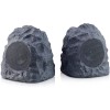 iHome Bluetooth Weatherproof Outdoor Rechargeable Rock Speakers (PAIR)
