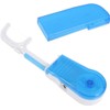 2 Pieces of Replaceable Blue Dental Floss Handles with Built-in