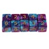Blesiya 10pcs Six Sided D6 Polyhedral Dice with Double Colors