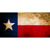 CafePress Vintage Flag of Texas Aluminum License Plate, Front License