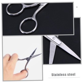 Healeved Facial Hair Removal Scissors Set Stainless Steel Portable Eyebrow Face Hair Scissors