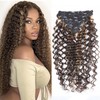 Clip in Hair Extensions Real Human Hair 14 Inch Brazilian