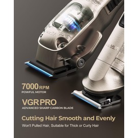 Vgrpro Hair Clippers for Men Professional, Cordless Hair Clippers for Hair Cutting, Mens Clippers and Trimmers Set, Electric Hair Trimmer for Men with Package Box (Silver)