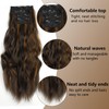 ShowJarlly Clip-In Extensions, 4 Pieces, 60 cm Full Head Hair