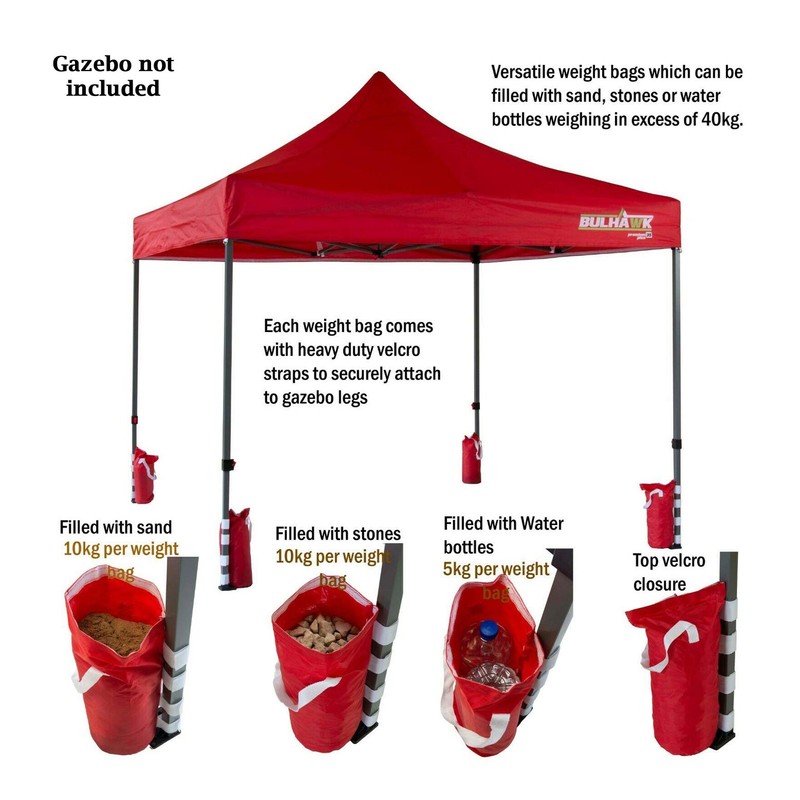 Bulhawk® SET OF 4 HEAVY DUTY POP UP GAZEBO LEG