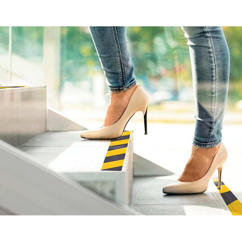 PROlac Beschriftungen Anti-Slip Tape Yellow/Black 50 mm x 18 m