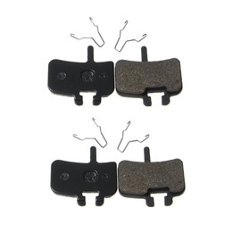 Juscycling Resin Organic Semi-Metal Brake Pads for Hayes FX-Mag HMX MX1 MX-1 Hayes 9 HMX-2 HFX9 Mag MX,Smooth Braking,Low Noise, Long Life, Kevlar, Copper, 2 Pairs
