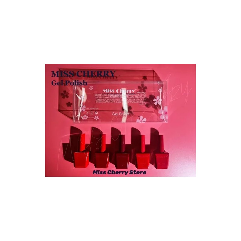 Gama Miss Cherry 5pz Gel Semi Uvled 12ml Gama A