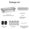 LeMotech Electrical Box, IP67 Waterproof Hinged Clear Cover Stainless Steel
