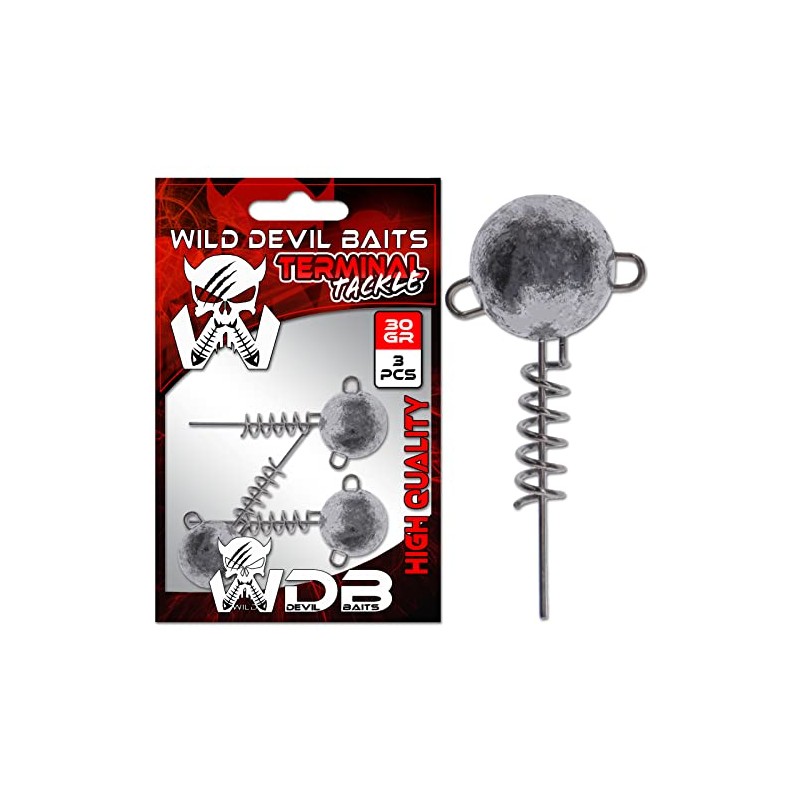 Wild Devil Baits Screw Jig Head Screw Jig Head Spiral