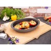 CHG 3381-16 Baking Mould Oval Anthracite Metallic