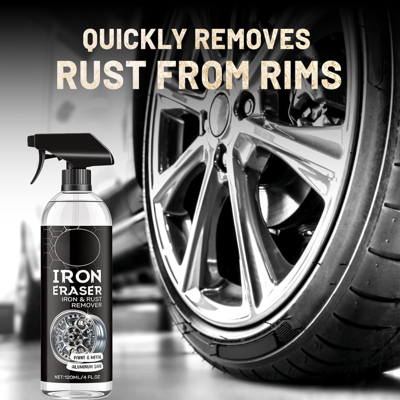 OJJ 2026 New 2Pcs Iron Eraser Rust Remover Spray, Eraser