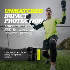 Storelli BodyShield Knee Guards, High-Impact Protection, Sweat-Wicking, UV-Resistant Athletic Knee Protection Pads for Soccer & Heavy-Duty Sports, Extra Large