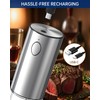 CIRCLE JOY Electric Salt and Pepper Grinder Set Rechargeable Stainless