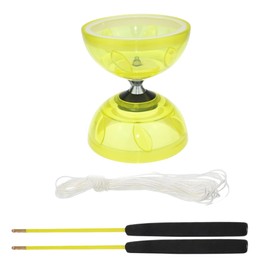 Will Like Diabolo with Ball Bearing, Diabolo Juggling Set with Diabolo Stick, Recreational Sports Diabolo, Perfect for Outdoor Sports (Yellow)