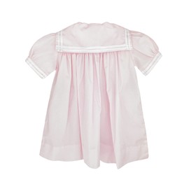Petit Ami Baby Girls' Nautical Dress with Collar, 18 Months, Pink