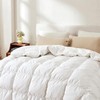 C&W Goose Down Comforter Queen Size, Fluffy Duvet Insert with