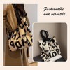 YanZhou Alphabet pattern woven pattern handbag canvas bag beach bag