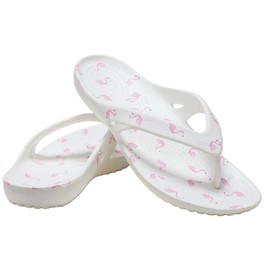 Crocs Womens Kadee Ii Flip Flop, Flamingo White, 5
