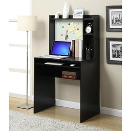 Maykoosh Student Desk Magnetic Bulletin Board and Shelves - Functional Workspace Solution with Keyboard Tray and Ample Storage Space