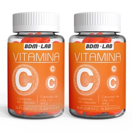 BDM LAB | Duo pack Vitamina C | Antioxidante | 60 Cápsulas c/u | Suplemento alimenticio
