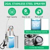 2 Gallon Stainless Steel Pump Sprayer - Hand Pump Sprayer