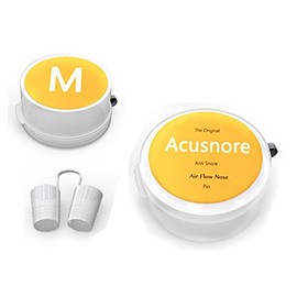 The Original Acusnore Anti schnarch Air Flow – World's First with Semi Lune Design For Ultimate Comfort and Stop Snoring, Natural Sleep For The Relief Of Snoring, Sinus Issues, or Rain-Proof Starter Cards Each with 4 Different Sizes To You Find A Perfect