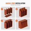 27 Compartment Medium Density Fiberboard Literature Organizer Adjustable Shelves Wood