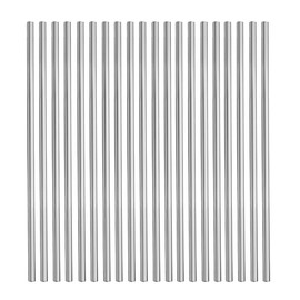 JoyTube 1/8" Diameter Aluminum Round Rod, 6061 Aluminum Solid Stick 6" Length for DIY Craft (20 Pieces)