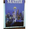photo POST CARD DUSK OVER SPACE NEEDLE SEATTLE WASHINGTON