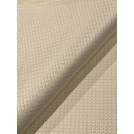 wowfabric4less123 3 Yard Cream  Cotton Wax Jacquard Fabric 50” Width