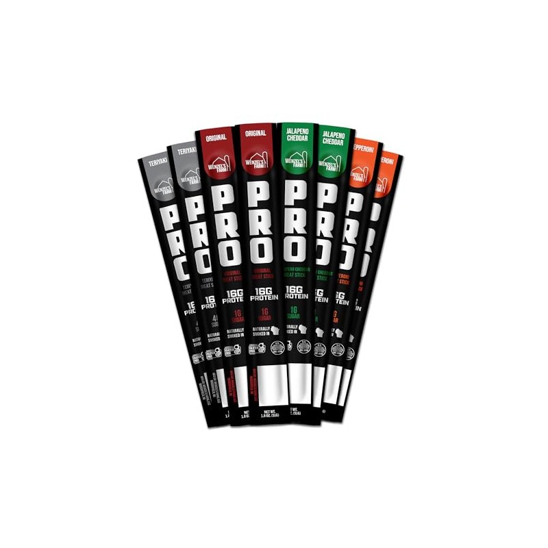 Wenzel's Farm PRO Snack Sticks - Naturally Smoked, Handcrafted with