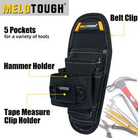 Small Tool Pouch with Belt Clip,Small Tool Holder Pouch, Min Work Organizer Tool Holster and Knife Holder (2 Pack)