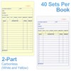 Joyberg 4 Pack Receipt Book, 4.17inx7.2in Receipt Book with Carbon