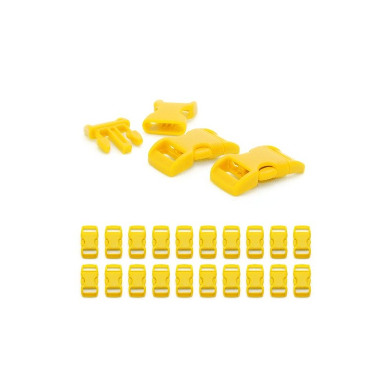'Set of 20 3/8 Paracord Bracelet PLASTIC BUCKLE/CLIP Closure (Click),
