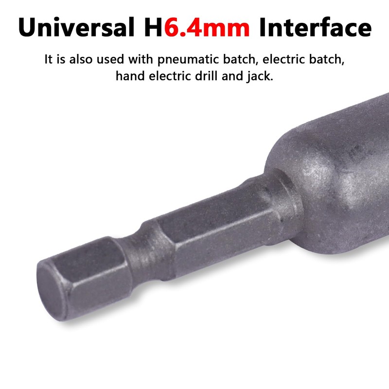 2 PCS Power Wing Nut Driver Set, 1/4" Hex Shank